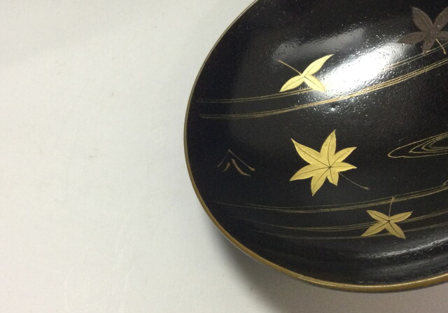 漆塗椀鹿紅葉紋五客組
