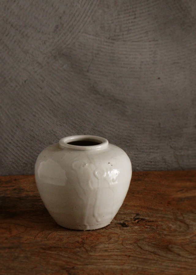 白磁小壺 白磁器 韓国陶磁器 白磁 小壺 茶壷Antique Sam's Collection