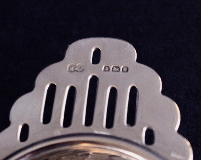 シルバーティーストレーナー　1932年製　イギリス　バーミンガム　Ｍ＆Ｊ