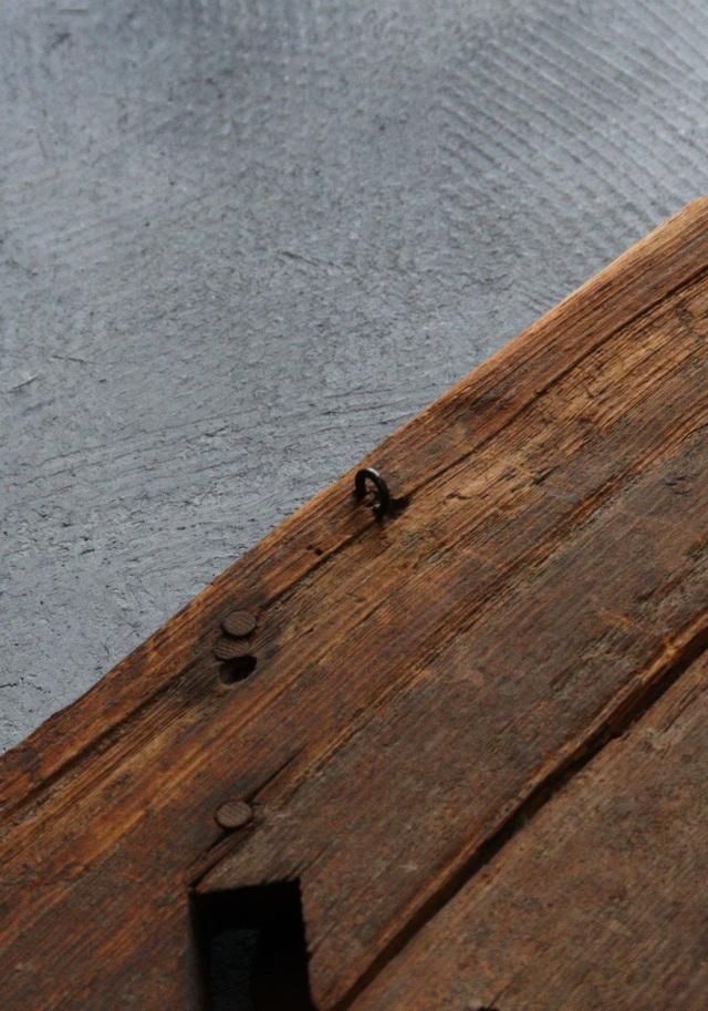 船板古材　翁　奈良一刀彫　古道具　骨董　古美術　アンティーク　侘び寂