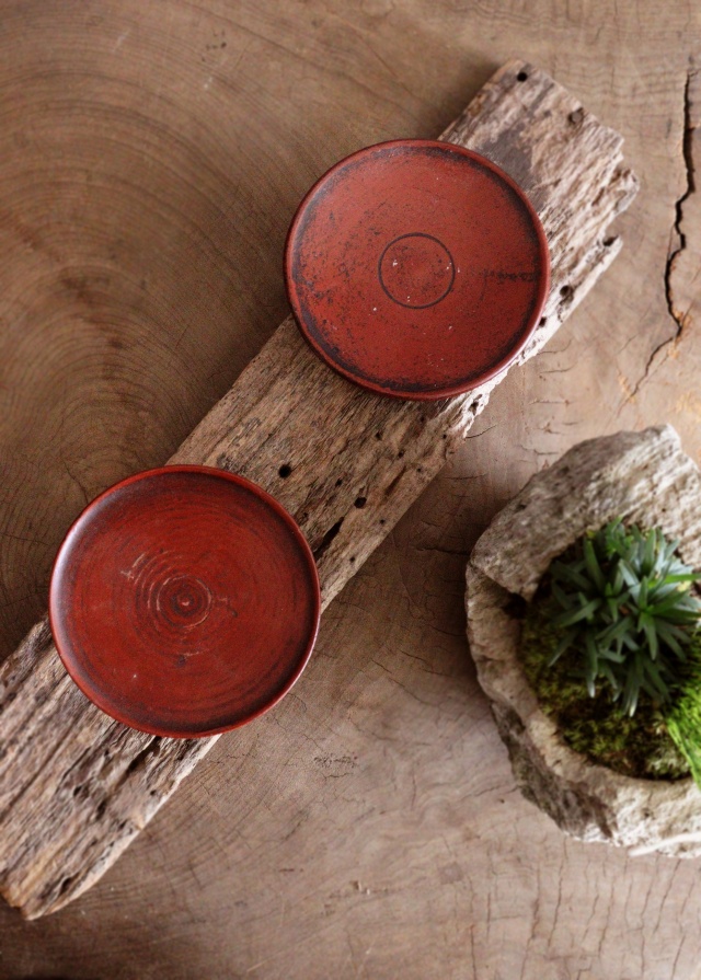 Antique Sam's Collection 李朝 木台 祭器 高坏 菓子皿 大中小三組セット