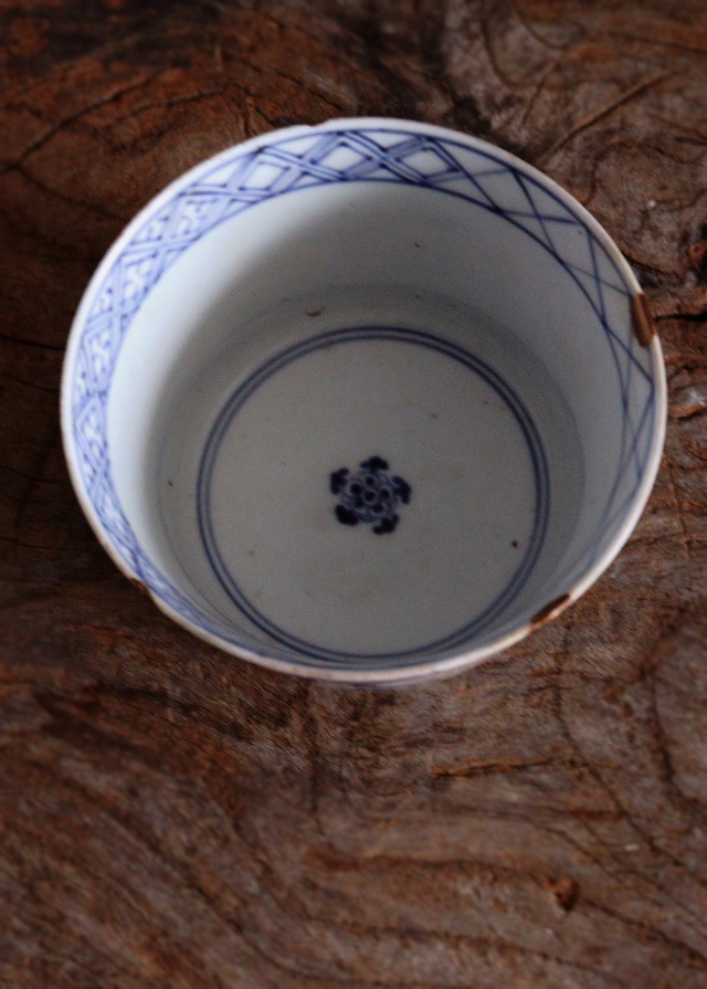 色絵大蕎麦猪口　古伊万里　伊万里　ソバチョコ　向付　鉢　金継