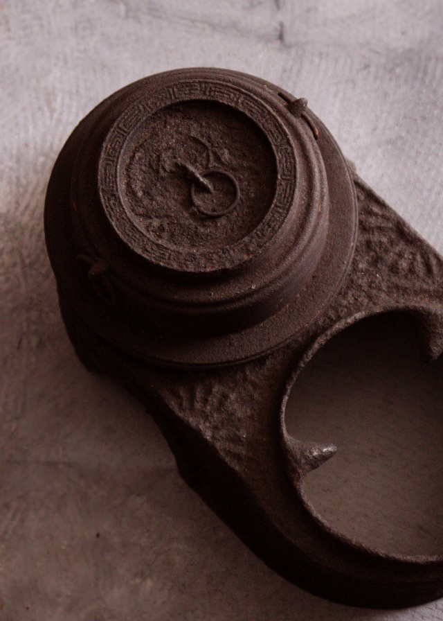 デザイン綺麗な銅壷 長火鉢 火鉢道具 鉄Antique Sam's Collection