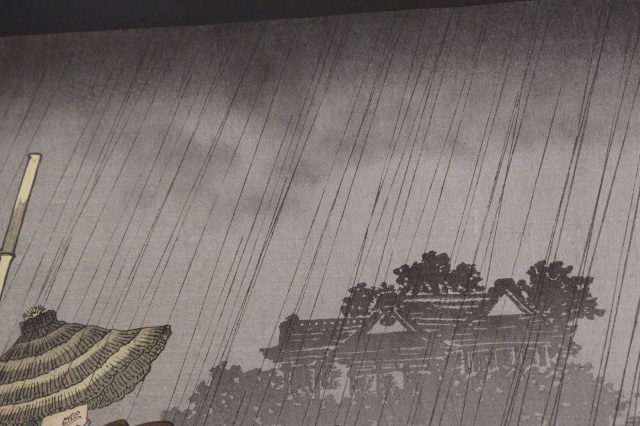 楊州周延筆　「墨堤の渡船」　美人画浮世絵　木版画 　