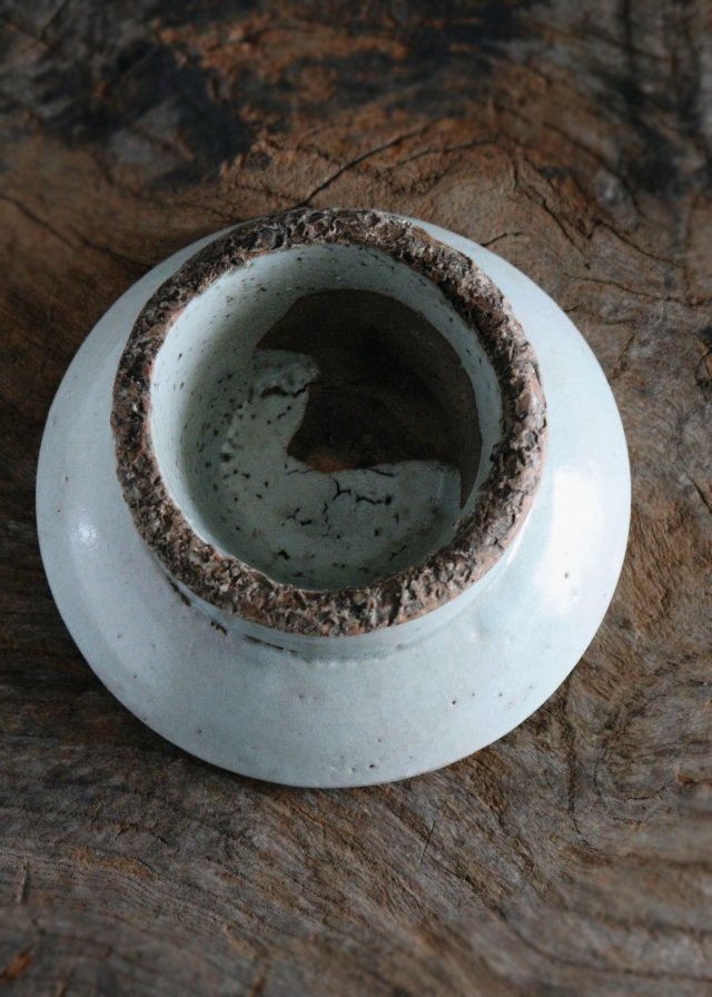 白磁祭器　白磁器　李朝陶磁器　白磁　盃台　コンポート