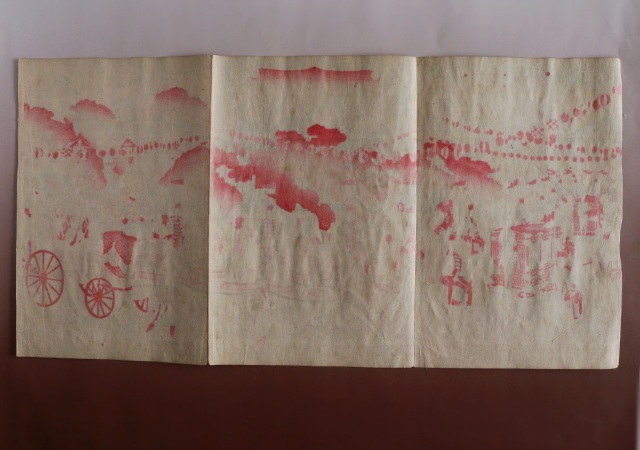 小林幾英筆　「上野公園博覧会会場之図」　明治版画　浮世絵　木版画