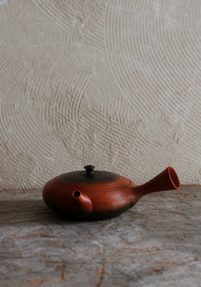 常滑焼　水野陶景作　茶注　急須　茶器　煎茶道具　中国茶　煎茶　煎茶器　茶瓶　作家急須　横手急須