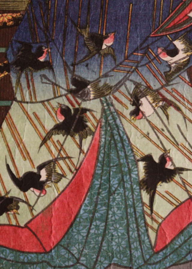 三代豊国 歌川国貞 「名古屋山三」 浮世絵 木版画 ukiyo-e