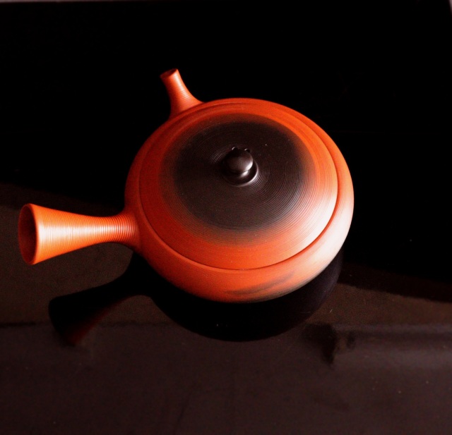 常滑焼　水野陶景作　茶注　急須　茶器　煎茶道具　中国茶　煎茶　煎茶器　茶瓶　作家急須　横手急須