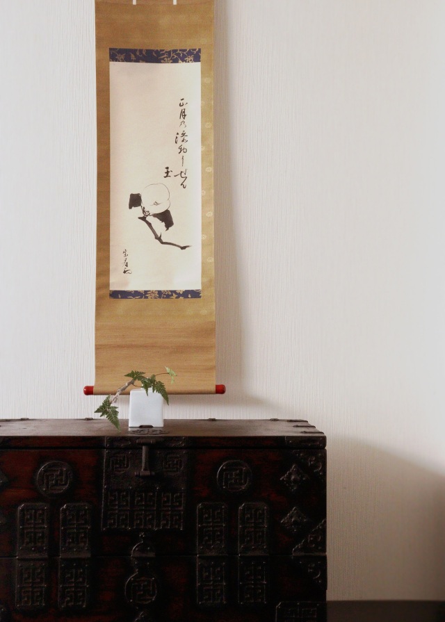 李朝箪笥 李朝バンダジ パンダジ韓国アンティーク家具 中サイズ 幅850