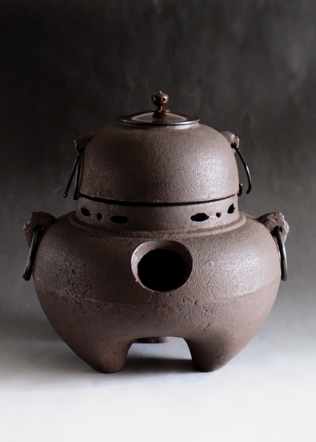 鬼面風炉　茶道具　美品　風炉釜　風炉　