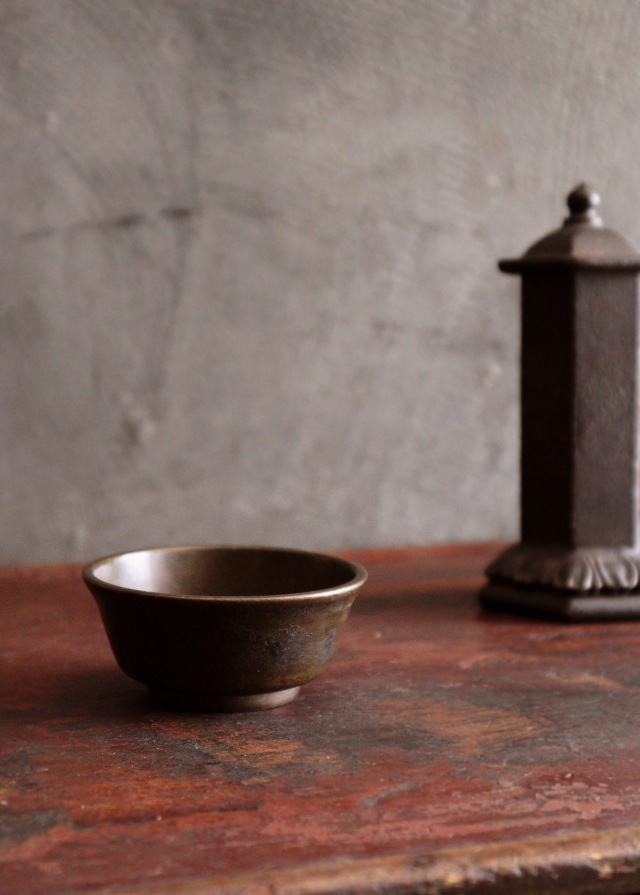 高級品市場 時代物 古銅 木魚形香合 在銘 一光 仏具 茶道 古美術 箱あり 現状 工芸品
