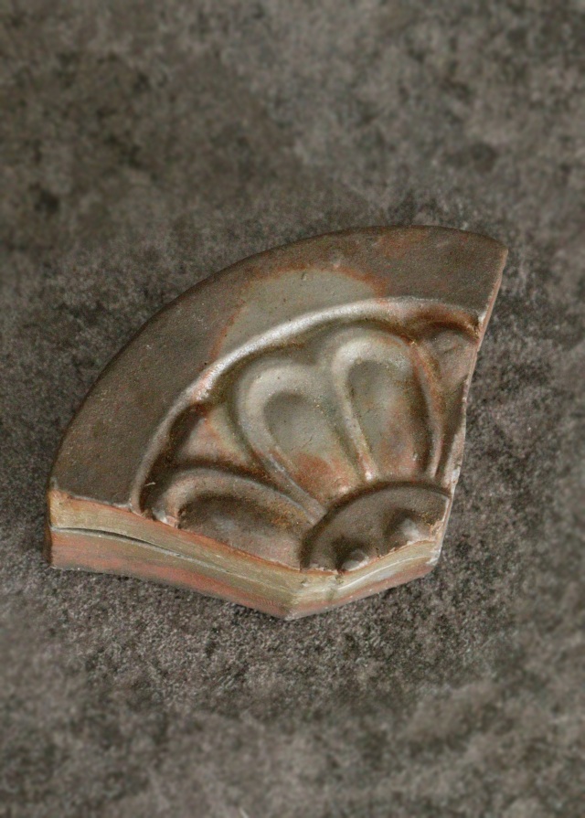 古瓦香合　備前大饗仁堂作　茶道具　香合　