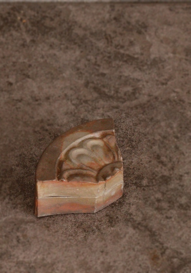 古瓦香合　備前大饗仁堂作　茶道具　香合　
