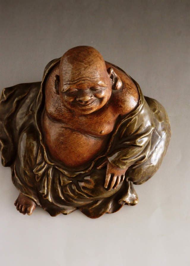 布袋像　九谷焼　　土人形　　福神様　時代仏　