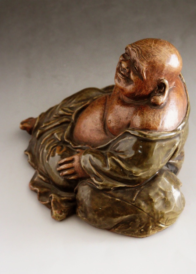 布袋像　九谷焼　　土人形　　福神様　時代仏　