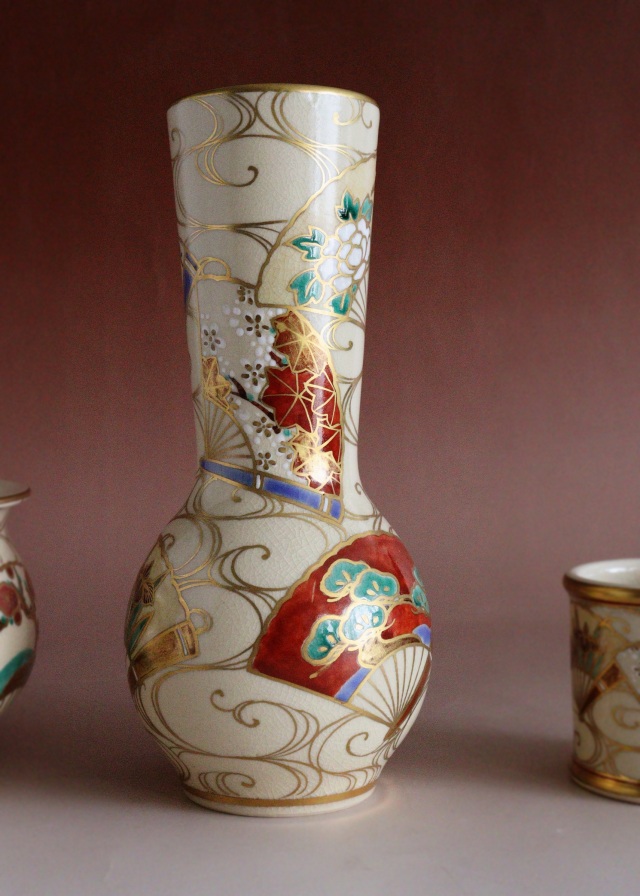 清閑寺窯 杉田祥平作 京焼 皆具 茶道具Antique Sam's Collection