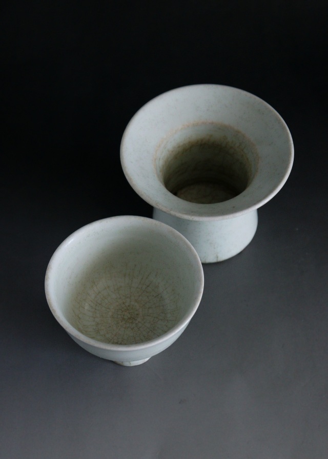 白磁高足杯　白磁祭器　白磁器　韓国陶磁器　白磁　盃台　コンポート