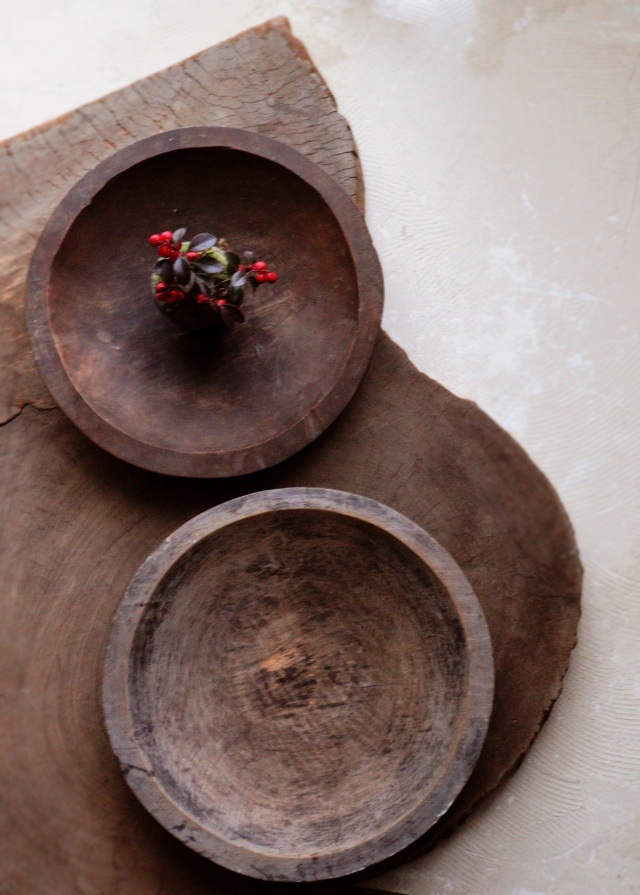 繭皿 アンティーク 民芸 手仕事 民藝 木皿 丸盆 320m