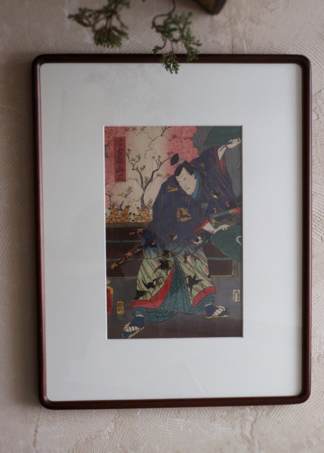 【全商品オープニング価格 特別価格】 三代豊国 歌川国貞 「名古屋山三」 浮世絵 木版画 ukiyo-e 絵画