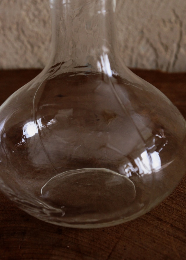 ゆらゆらガラスの徳利　酒器　ガラス器　デキャンタ　一輪挿し
