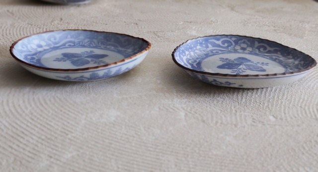 染付印判桐図16cmイゲ皿 5枚組 取り皿 盛皿 中皿 プレート イゲ皿