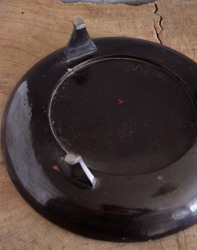 お膳　丸膳 　三つ足膳　古道具　お盆　膳　直径360ｍｍ　
