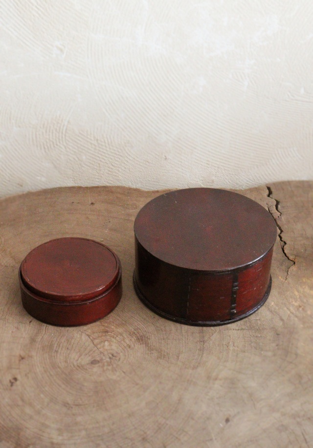 曲げわっぱ　漆器　入れ子　わっぱ　小物入れ　二段