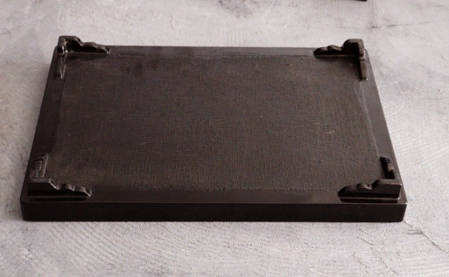 螺鈿細工の漆膳　飾り台　螺鈿　花台　古道具　お膳　茶台　35×25ｃｍ