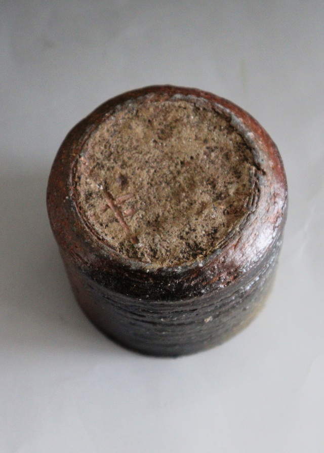 [朝一杯の白湯を飲むための器]　中村和樹作　白湯器　湯呑　備前酒器　焼酎盃　酒器　備前焼　4種