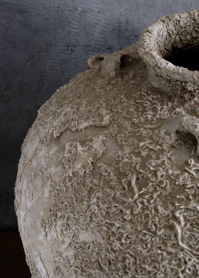 海底遺跡　海上がり壷　古陶磁　四耳壷　骨董　古美術　中国美術