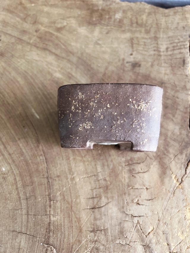 豆盆栽鉢　万古焼　春山作　小さな盆栽　盆栽鉢