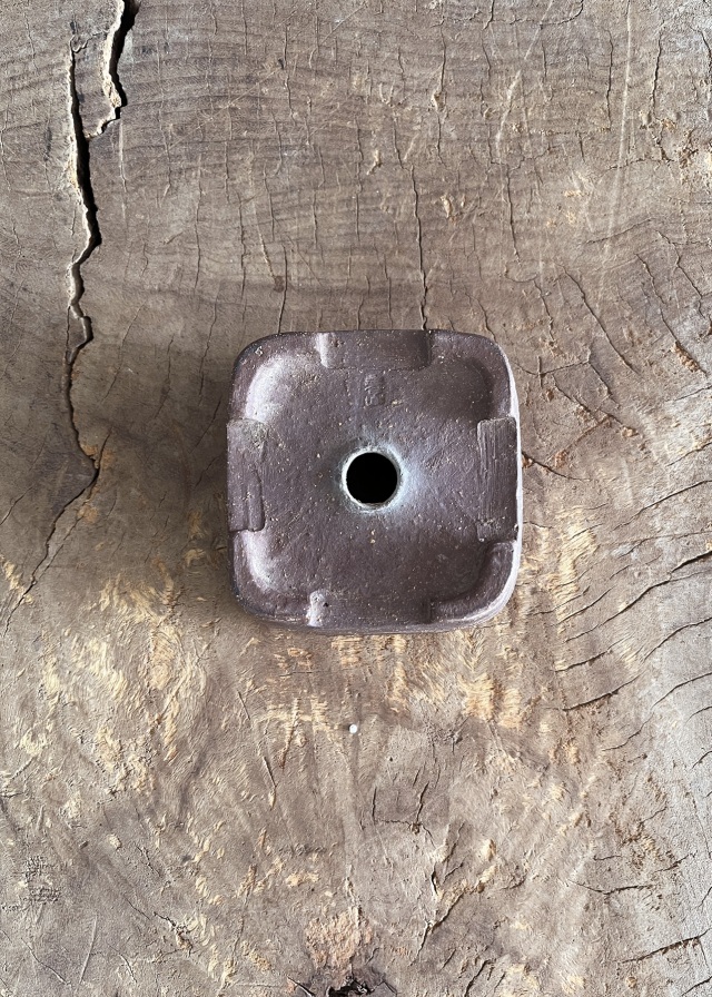 豆盆栽鉢　万古焼　春山作　小さな盆栽　盆栽鉢