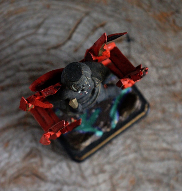 時代不動明王像　彩色　厨子入り　仏教美術　骨董　古美術