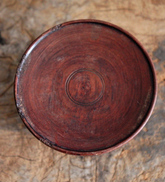 李朝　木台　祭器　高坏　菓子皿  木台 三組セット　直径120ｍｍと110ｍｍと105ｍｍ