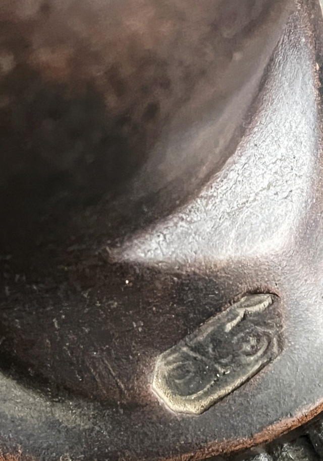 備前焼　布袋様像　優しい表情　