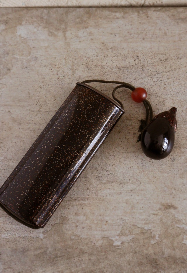 梨地漆ケース 煙草入れ 眼鏡ケース キセルケース アンティーク