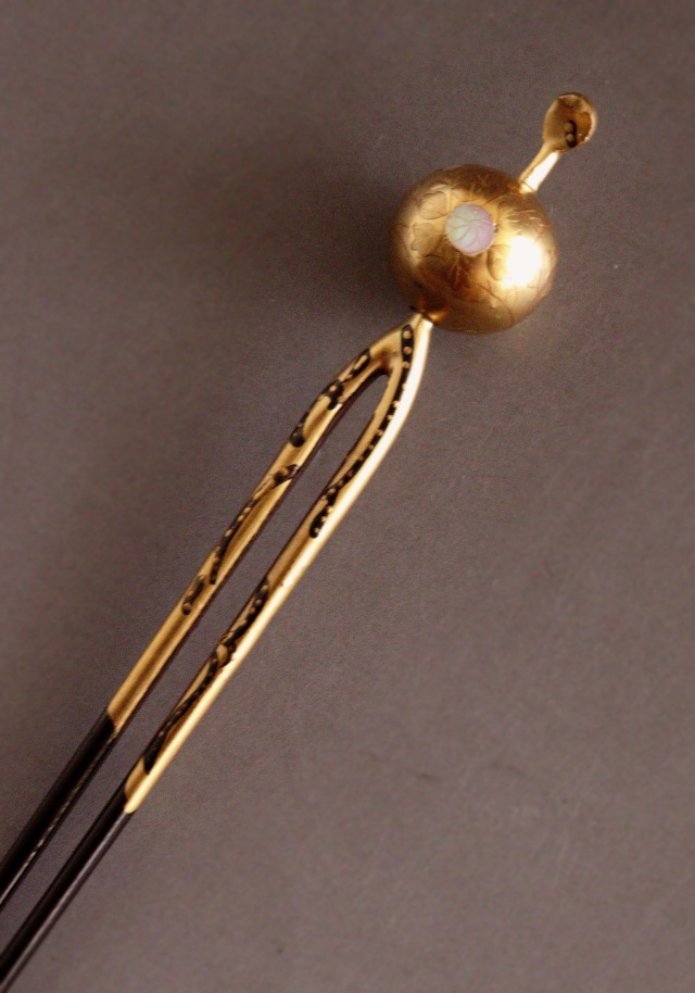 植物模様の笄　簪　制作　江戸時代 植物模様の笄 簪 制作 江戸時代 植物模様の笄 簪 制作 江戸時代 （