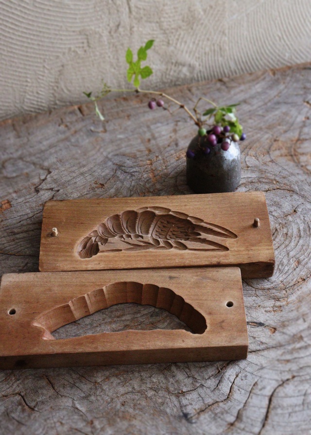 和菓子木型　海老 和菓子木型（海老）