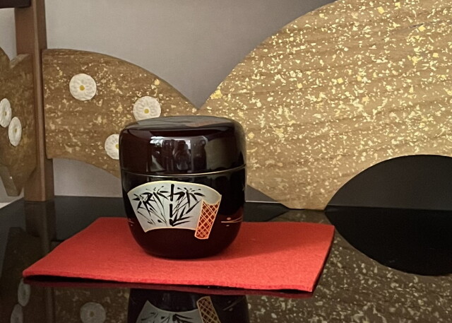 茶道具 蒔絵 春野 棗 恭全作 共箱 美品 アンティークサムズ