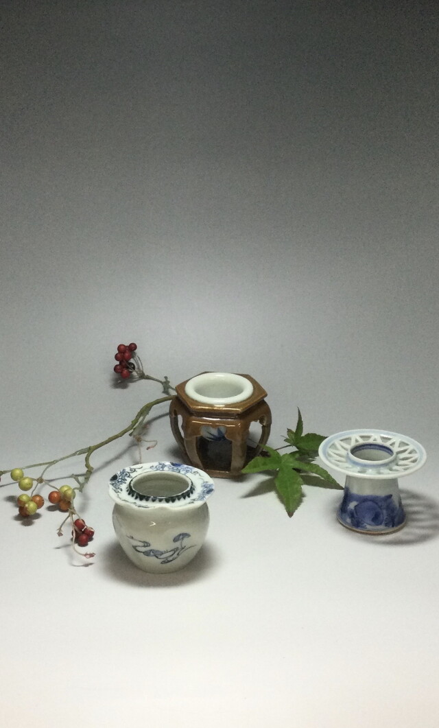 素敵な盃台三個セット
