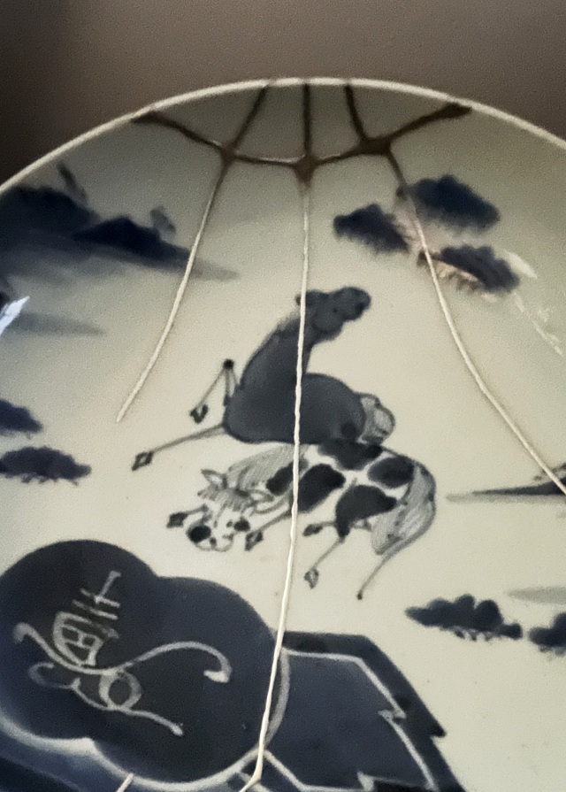 アンティークサムズコレクション姉妹店 古舫庵コレクション＞染付皿 馬