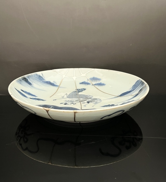 アンティークサムズコレクション姉妹店 古舫庵コレクション＞染付皿 馬