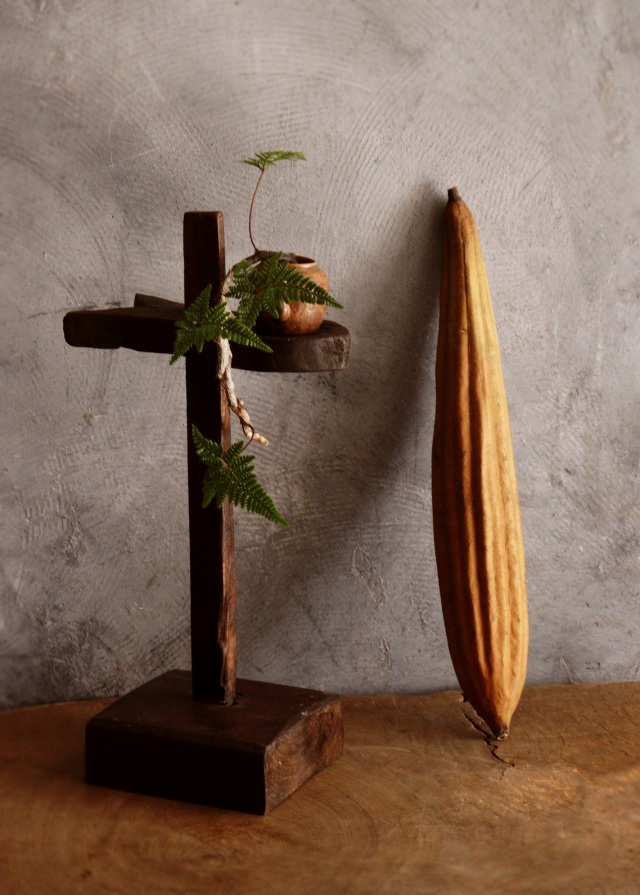 アンティーク燭台 李朝 韓国アンティーク 朝鮮美術 木製Antique Sam's