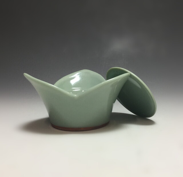 青磁割り山椒向付