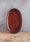 讃岐盆 讃岐彫 楕円 お盆 煎茶盆 手仕事 民藝 盆 Antique Sam's Collection